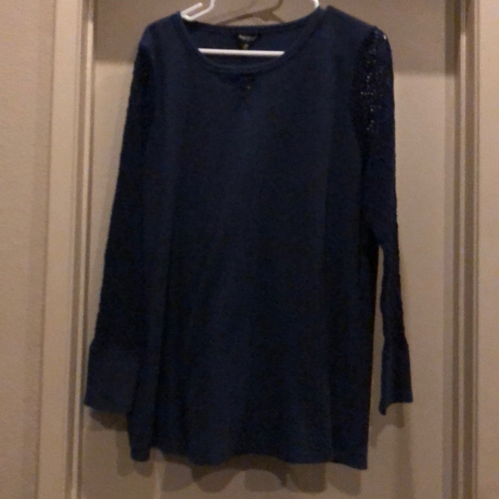 Lucky brand jean crochet sweater